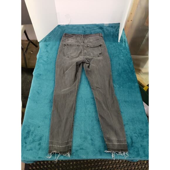 Express Jeans Sz 8 Womens Black Ankle Legging Ladies Stretch Denim Pants - Picture 8 of 10